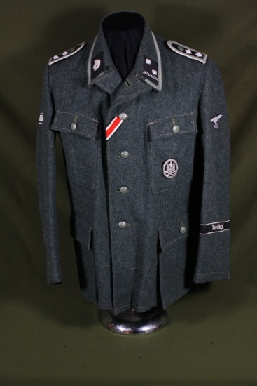 Re-enactor’s WWII Nazi SS Totenkopf Division tunic