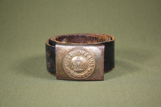 WWI German Army belt and buckle