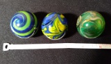 Contemporary Handmade Glass Art Marbles