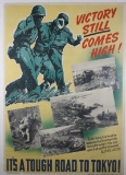 WWII USMC poster “Victory Still Comes High!”.
