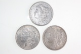 (3) Morgan silver dollars