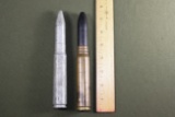 (2) 20mm dummy rounds/shells.  One is dated 1942.