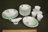 Vintage Union Pacific Desert Flower China - 18 pcs