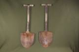 (2) WWI/WWII U.S. Army T-handle shovels