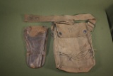 WWI Era Gas Mask Bag & Revolver Holster