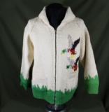 1950’s heavy knit “Flying Ducks” men’s sweater