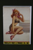 1950’s pin-up girl calendar top (with Art Frahm art).