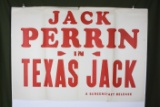 3-sheet  movie poster for Jack Perrin in “Texas Jack”