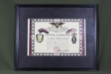 Vietnam War Special Forces sergeant’s certificate