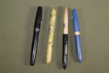 (4) antique fountain pens