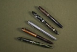 (5) antique fountain pens