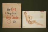 WWII 1944 Esquire Varga pin-up girl wall calendar