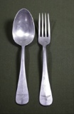 1937 and 39 Nazi Luftwaffe fork and spoon