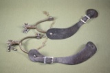 Rare!  Antique cowboy spurs with jingle bobs