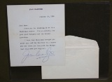 1960 letter/envelope from actress Joan Crawford