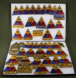 Large collection of U.S. Army armored patches