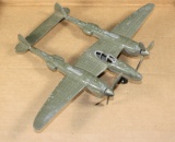 1950’s Hubley P-38 Lightning toy airplane