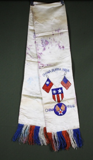 WWII AAF CBI (China-Burma-India) theater made scarf.