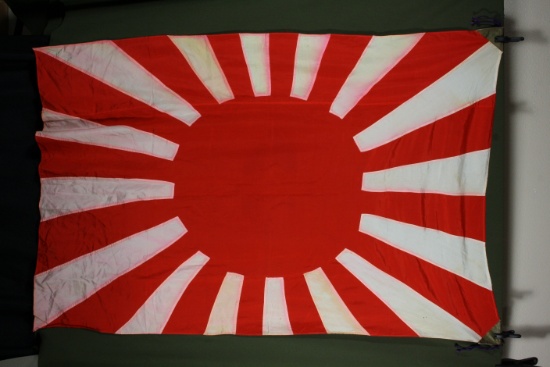 Nice Japanese WWII silk Rising Sun flag.