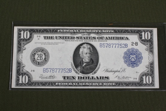 Series 1914 $10.00 Large Size Federal Reserve note