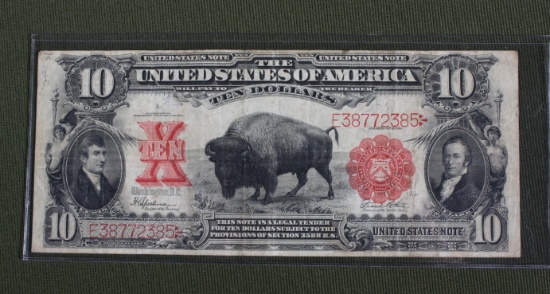 Series 1901 $10.00 large size “Buffalo” United States note
