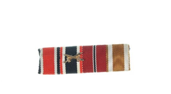 WWII German/Nazi 4 medal ribbon bar