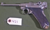 DWM .30 cal  Luger. SN 3096. Nickel Plated.