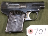 Osterreichische Werk Anstalt .22 Pistol, SN 10112