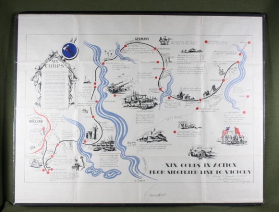 WWII XIX Corps Siegfried Line Poster