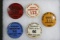 (4) 1930’s Madison Square Garden rodeo buttons
