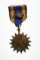 WWII wrap brooch air medal with large oak leaf device