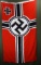 WWII Nazi German battle flag/Reichskriegs flag