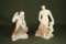 (2) 1950’s Cuban glazed chalk figures.