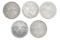 (5) Nazi 1930’s 2 Mark silver coins