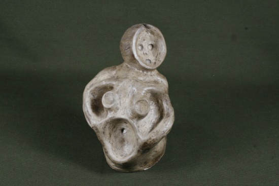 Vintage abstract figure sculpture of a woman