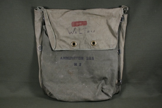 WWII U.S. M-2 ammunition bag with straps