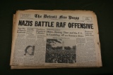 WWII German Newspaper Headline Lot (5)