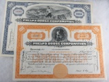 Phelps Dodge Corp. Group of (2) Stock Certificates