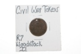 Extremely Rare! Woodstock, Ill Civil War Token