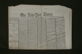 Lincoln Assassination 4/20/1865 Newspaper