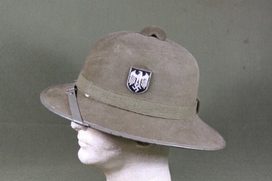 WWII German Tropical Pith Helmet