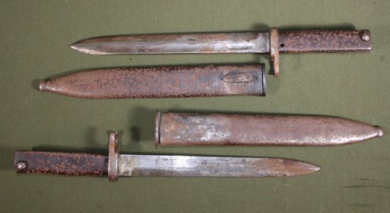 Pair of WWI German 88/98 Mayser Ersatz Bayonets