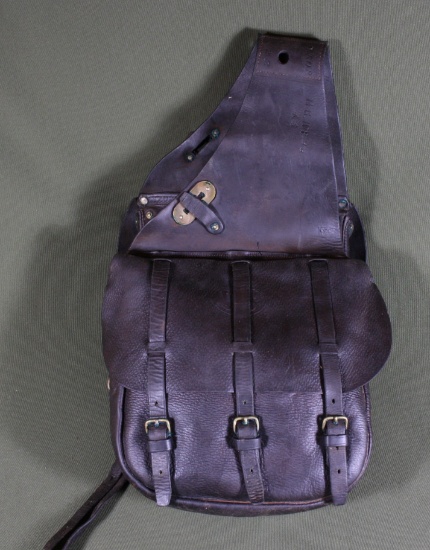 US Calvary 1917 Leather Saddle Bags - Unit Marked