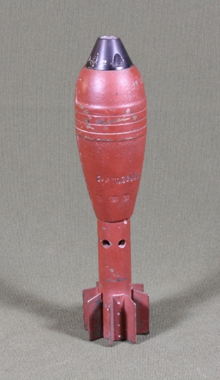WWII German 5cm Mortar Round w/Nazi Proof Marks