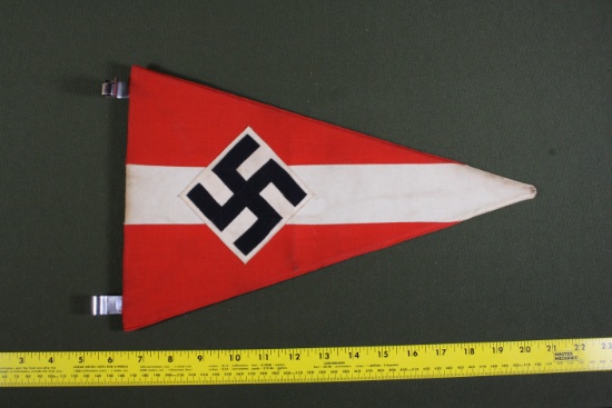 Hitler Youth Vehicle Pennant - RZM Marked