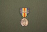WWI Victory Medal with (2) Battle Bars