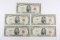 (5) Series 1953 & 1963 $5.00 Red Seal Notes