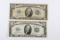 (2) Series 1934 $10.00 Silver Certificates