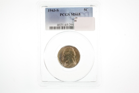 1943-S Nickel - Graded PCGS MS65