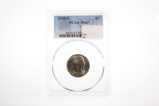 1944-S Nickel - Graded PCGS MS67